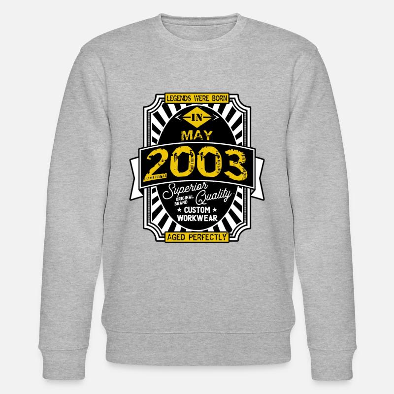 MAI 2003 - Stanley/Stella Unisex Bio-Sweatshirt CHANGER  - Grau meliert