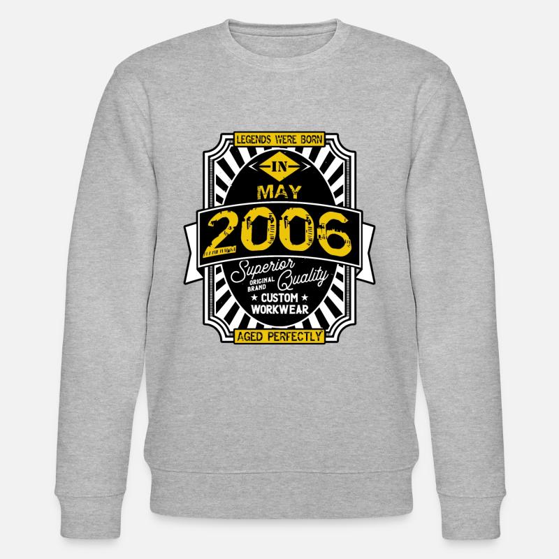 2006 MAY - Sweat bio CHANGER Stanley/Stella Unisexe - gris chiné