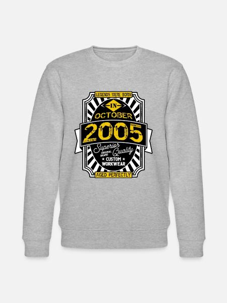 2005 OCTOBER - Stanley/Stella CHANGER Unisex Organic Sweatshirt - heather grey