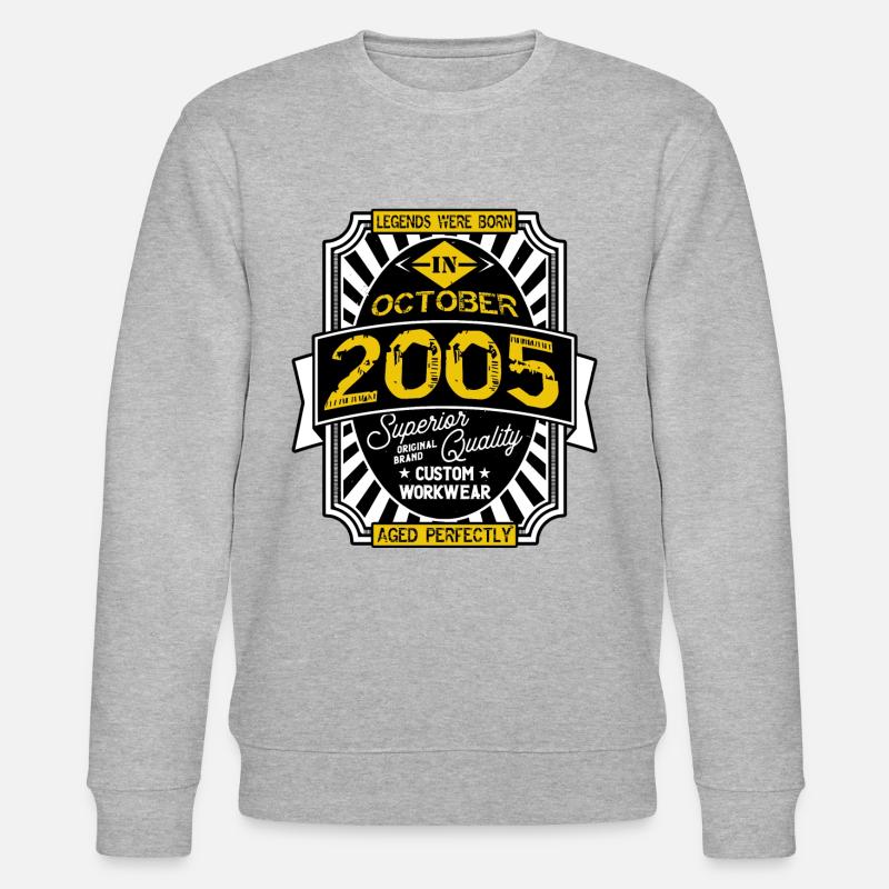 2005 OCTOBER - Sweat bio CHANGER Stanley/Stella Unisexe - gris chiné