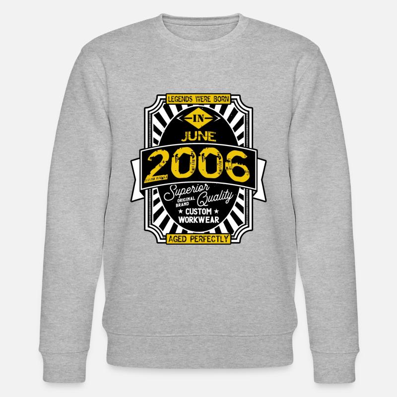 2006 JUNI - Stanley/Stella Unisex Bio-Sweatshirt CHANGER  - Grau meliert