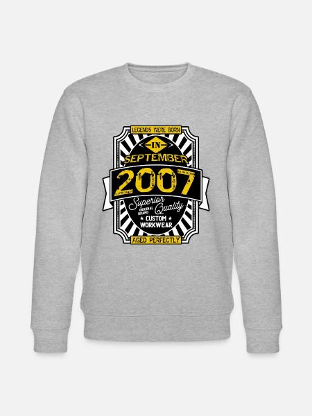 2007 SEPTEMBER - Stanley/Stella CHANGER Unisex Organic Sweatshirt - heather grey
