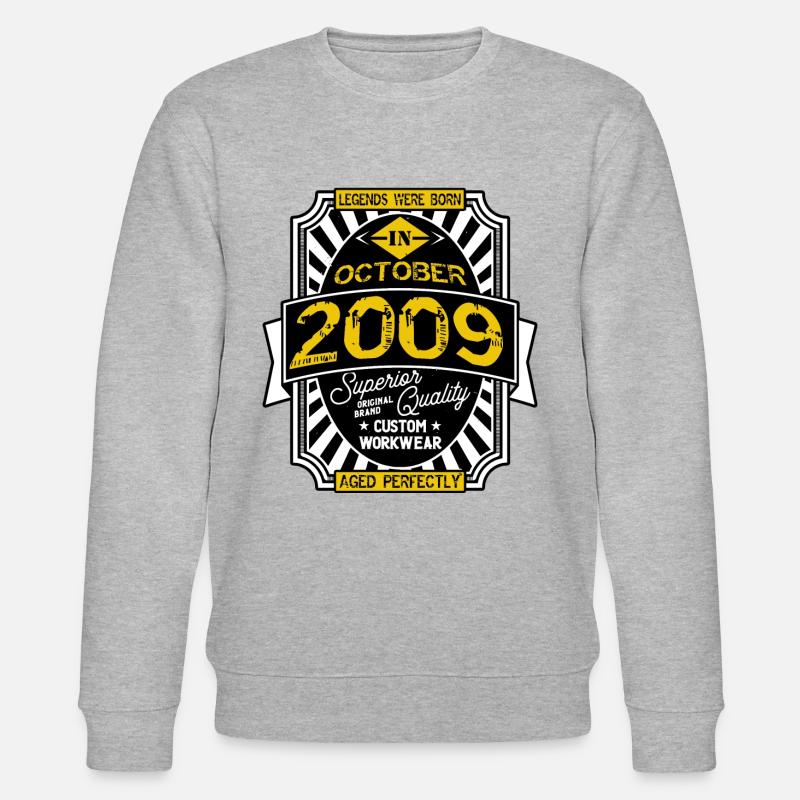 2009 OCTOBER - Sweat bio CHANGER Stanley/Stella Unisexe - gris chiné