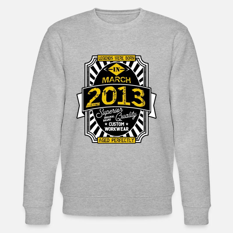 2013 MARCH - Sweat bio CHANGER Stanley/Stella Unisexe - gris chiné