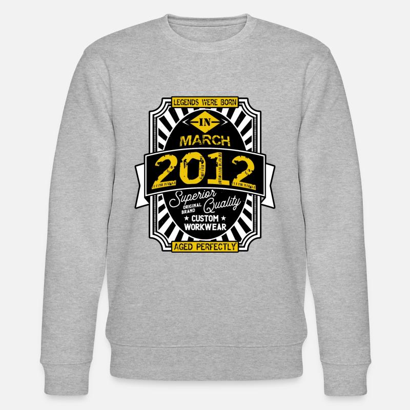 2012 MÄRZ - Stanley/Stella Unisex Bio-Sweatshirt CHANGER  - Grau meliert