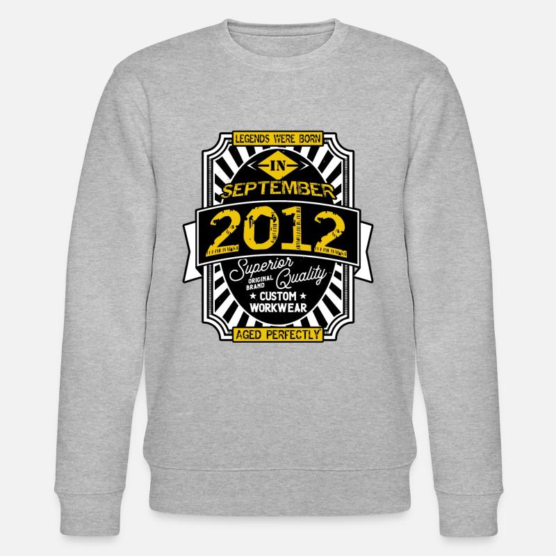 2012 SEPTEMBER - Sweat bio CHANGER Stanley/Stella Unisexe - gris chiné