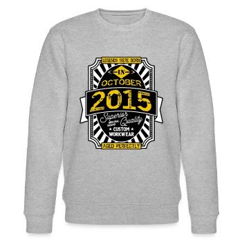 2015 OCTOBER - Stanley/Stella CHANGER Unisex Organic Sweatshirt - heather grey - Front - Nik (191cm) & Marisol (170cm)