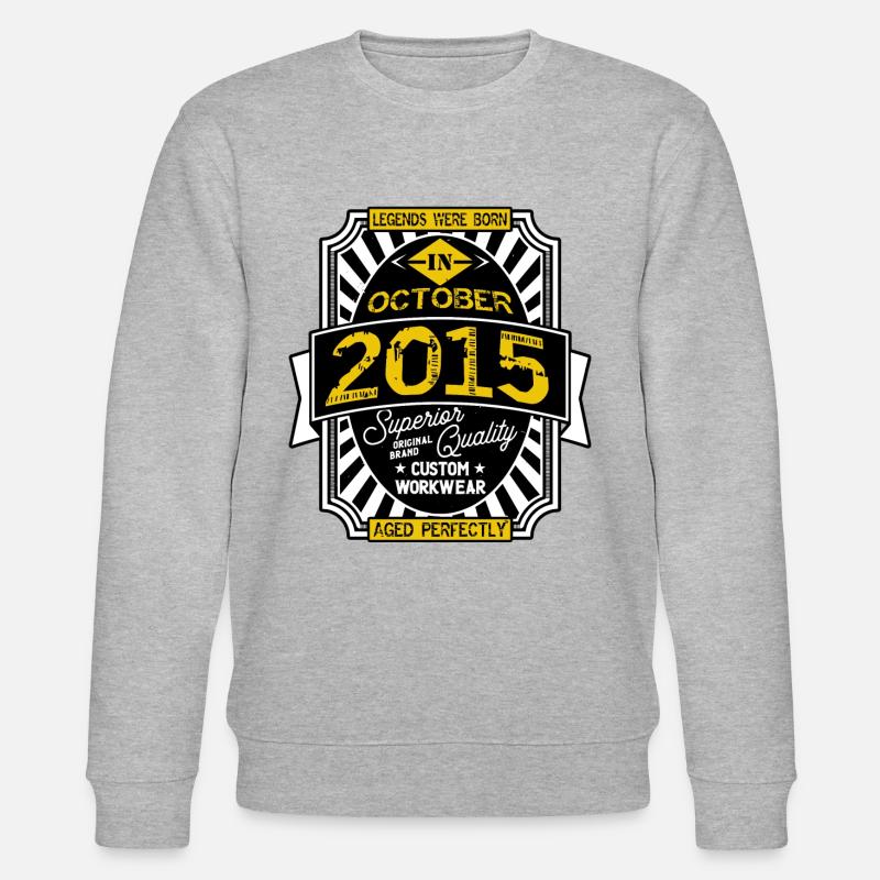 2015 OCTOBER - Sweat bio CHANGER Stanley/Stella Unisexe - gris chiné