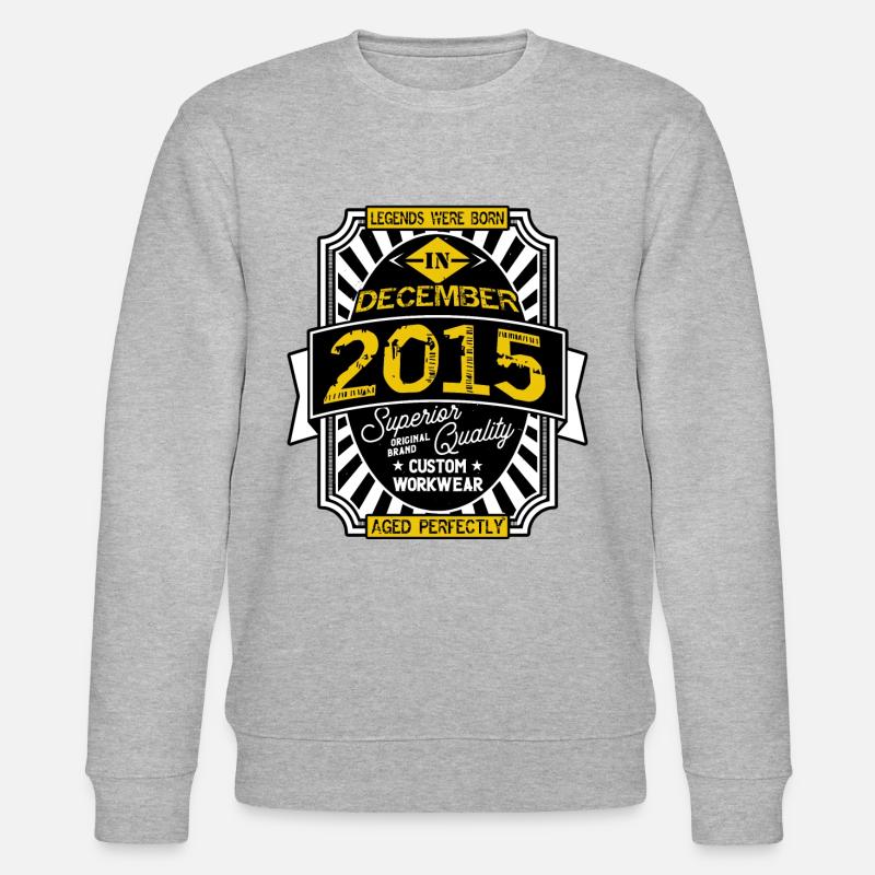 2015 DECEMBER - Sweat bio CHANGER Stanley/Stella Unisexe - gris chiné