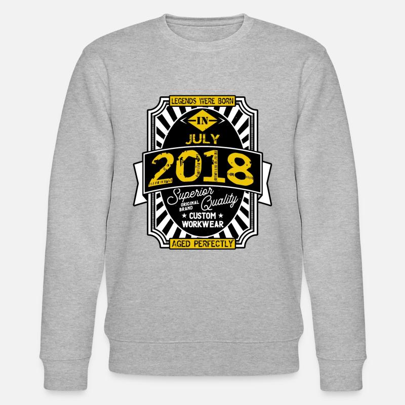 2018 JULI - Stanley/Stella Unisex Bio-Sweatshirt CHANGER  - Grau meliert