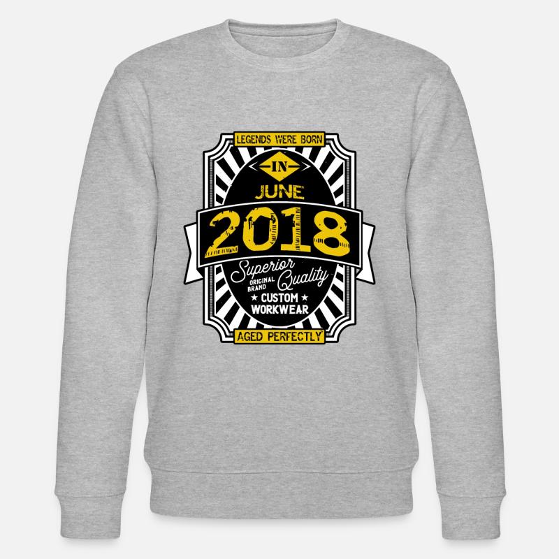 2018 JUNI - Stanley/Stella Unisex Bio-Sweatshirt CHANGER  - Grau meliert