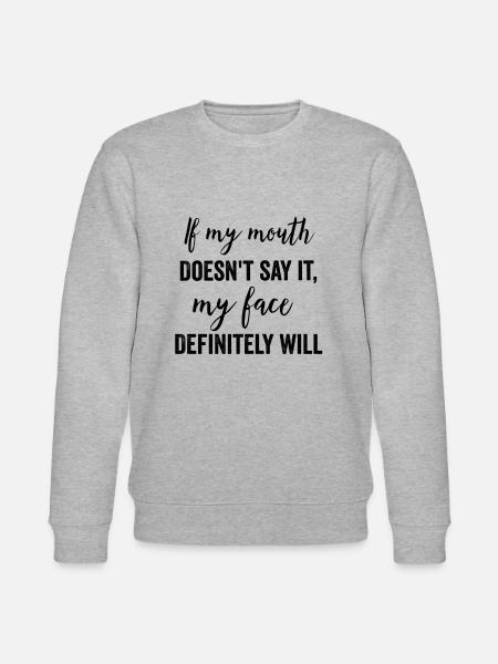 Funny Quotes, Funny Quotes, Cool Quote, Cool Quote - Stanley/Stella CHANGER Unisex Organic Sweatshirt - heather grey