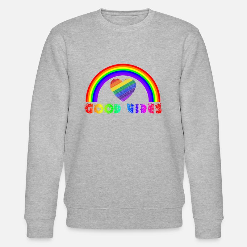 Rainbow, Rainbow, Rainbow, Rainbow, Rainbow - Stanley/Stella CHANGER Unisex Organic Sweatshirt - heather grey