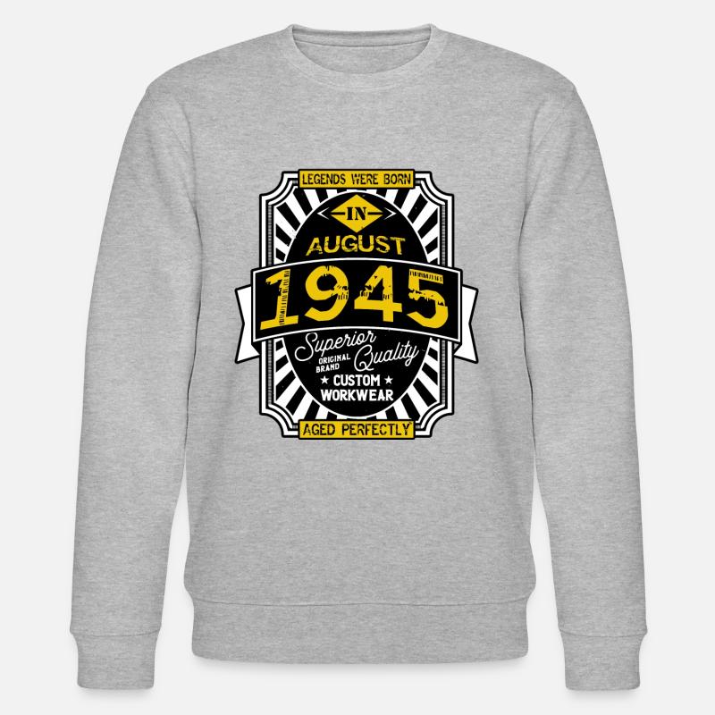 AUGUST 1945 - Stanley/Stella Unisex Bio-Sweatshirt CHANGER  - Grau meliert