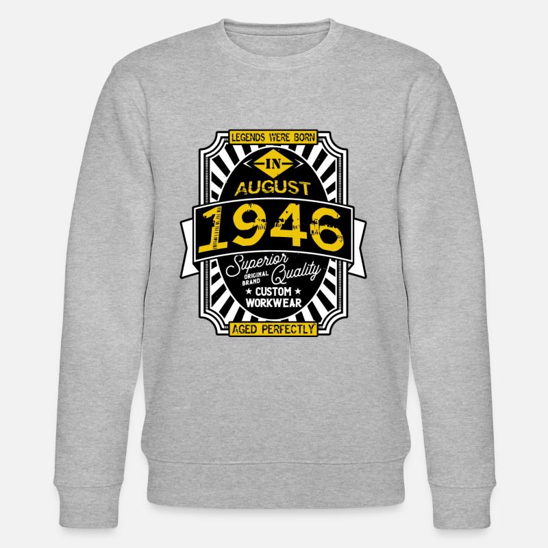 AUGUST 1946 - Stanley/Stella Unisex Bio-Sweatshirt CHANGER  - Grau meliert