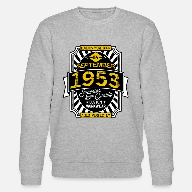 1953 SEPTEMBER - Stanley/Stella Unisex Bio-Sweatshirt CHANGER  - Grau meliert