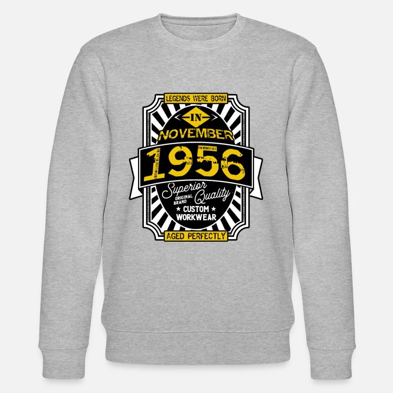 NOVEMBER 1956 - Stanley/Stella Unisex Bio-Sweatshirt CHANGER  - Grau meliert