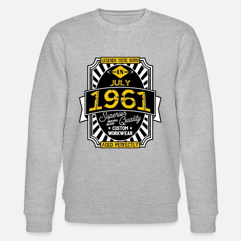 1961 JULI - Stanley/Stella Unisex Bio-Sweatshirt CHANGER  - Grau meliert