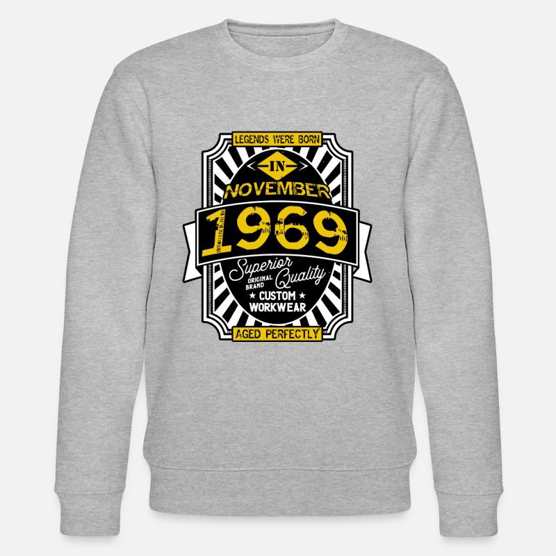 NOVEMBER 1969 - Stanley/Stella Unisex Bio-Sweatshirt CHANGER  - Grau meliert