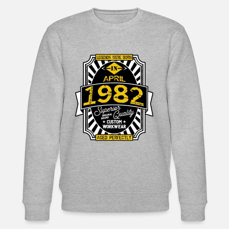 April 1982 - Stanley/Stella Unisex Bio-Sweatshirt CHANGER - Grau meliert