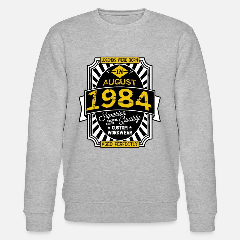 AUGUST 1984 - Stanley/Stella Unisex Bio-Sweatshirt CHANGER  - Grau meliert