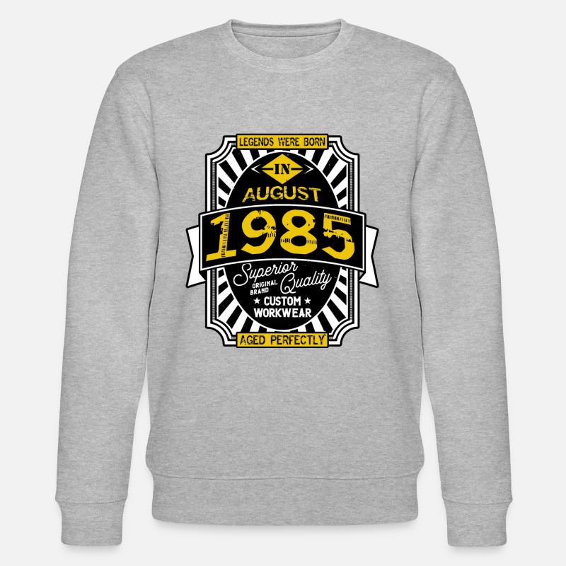 AUGUST 1985 - Stanley/Stella Unisex Bio-Sweatshirt CHANGER  - Grau meliert
