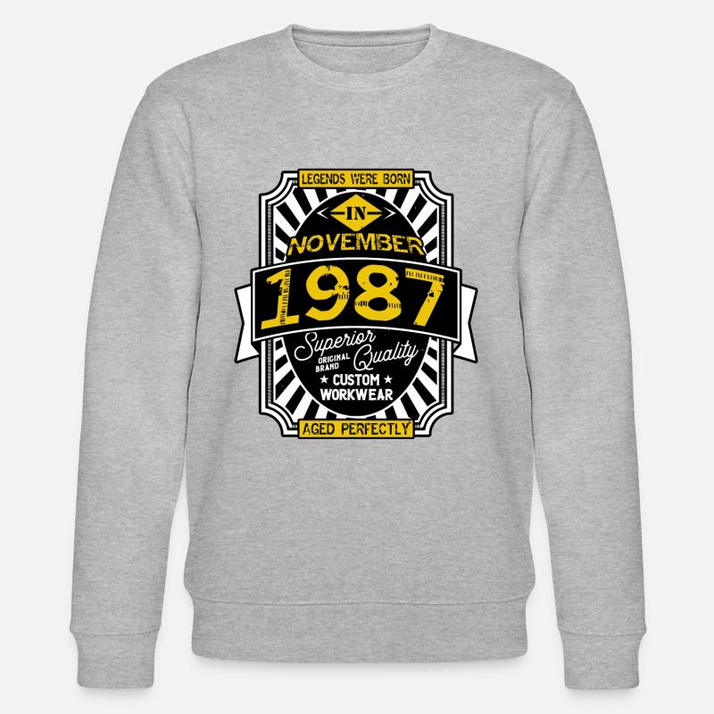 NOVEMBER 1987 - Stanley/Stella Unisex Bio-Sweatshirt CHANGER  - Grau meliert
