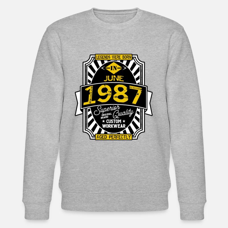 JUNI 1987 - Stanley/Stella Unisex Bio-Sweatshirt CHANGER  - Grau meliert