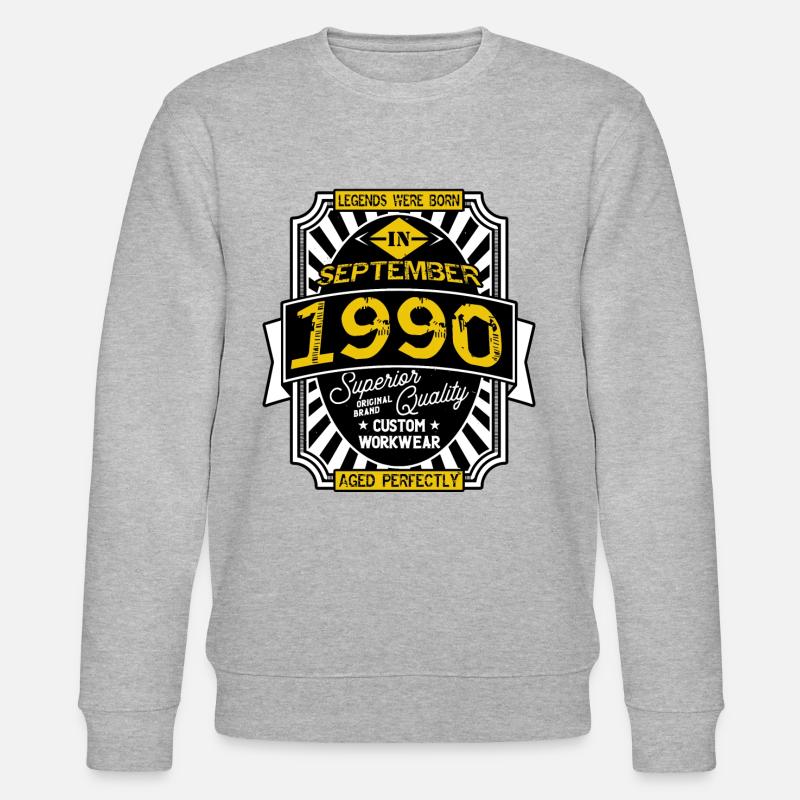 SEPTEMBER 1990 - Stanley/Stella Unisex Bio-Sweatshirt CHANGER  - Grau meliert