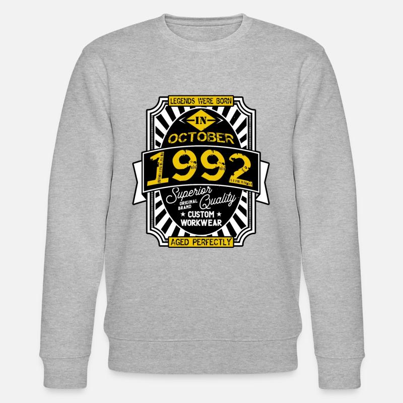1992 OKTOBER - Stanley/Stella Unisex Bio-Sweatshirt CHANGER  - Grau meliert