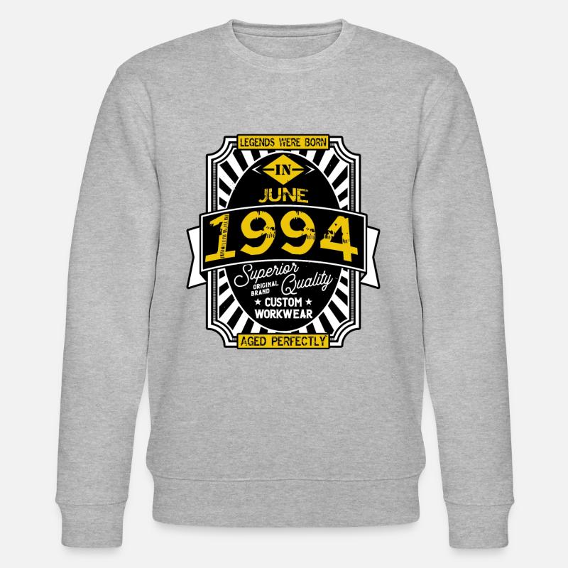 JUNI 1994 - Stanley/Stella Unisex Bio-Sweatshirt CHANGER  - Grau meliert