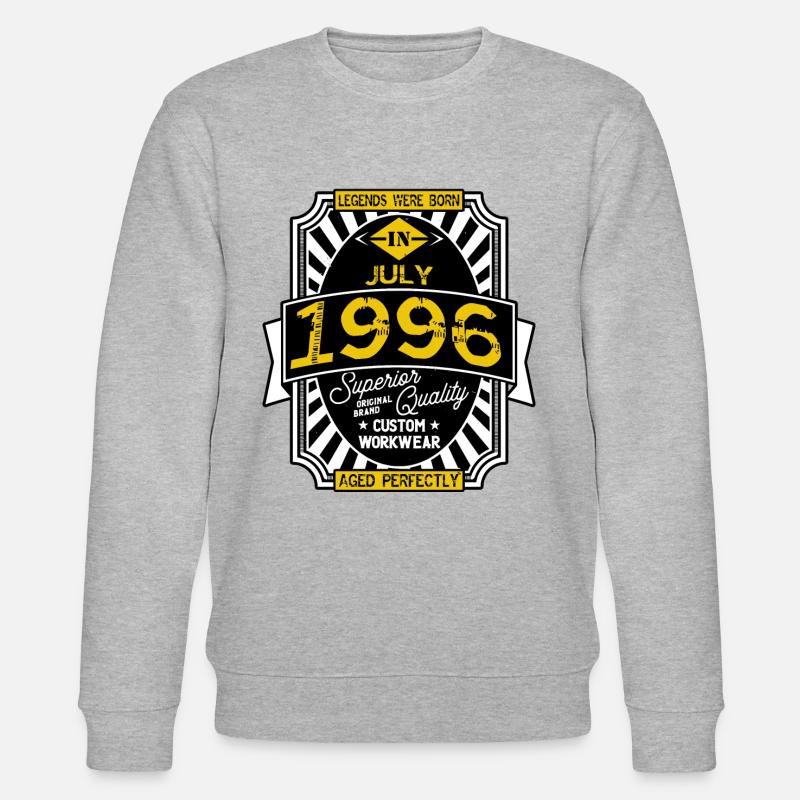 1996 JULY - Sweat bio CHANGER Stanley/Stella Unisexe - gris chiné