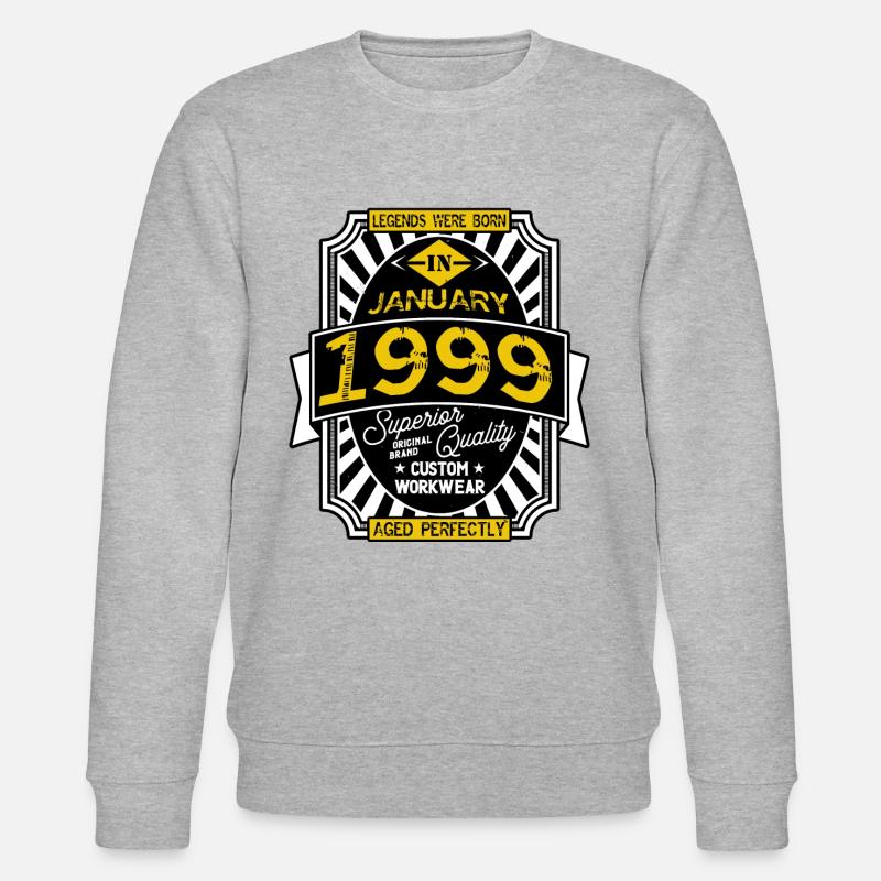 JANUAR 1999 - Stanley/Stella Unisex Bio-Sweatshirt CHANGER  - Grau meliert