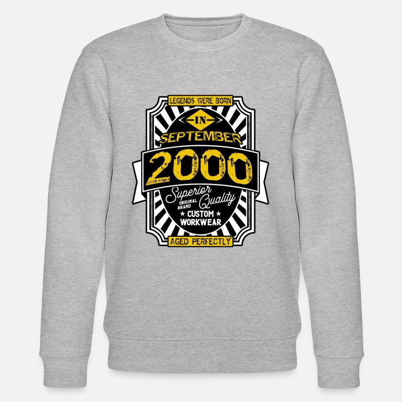 SEPTEMBER 2000 - Stanley/Stella Unisex Bio-Sweatshirt CHANGER  - Grau meliert