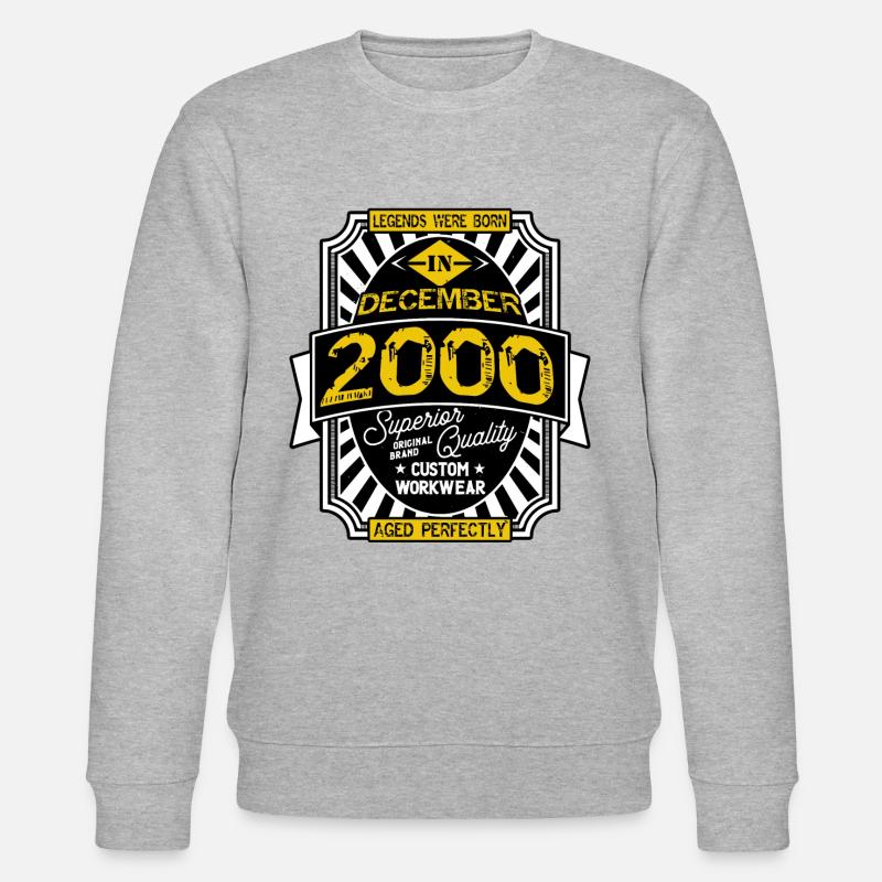 2000 DECEMBER - Sweat bio CHANGER Stanley/Stella Unisexe - gris chiné