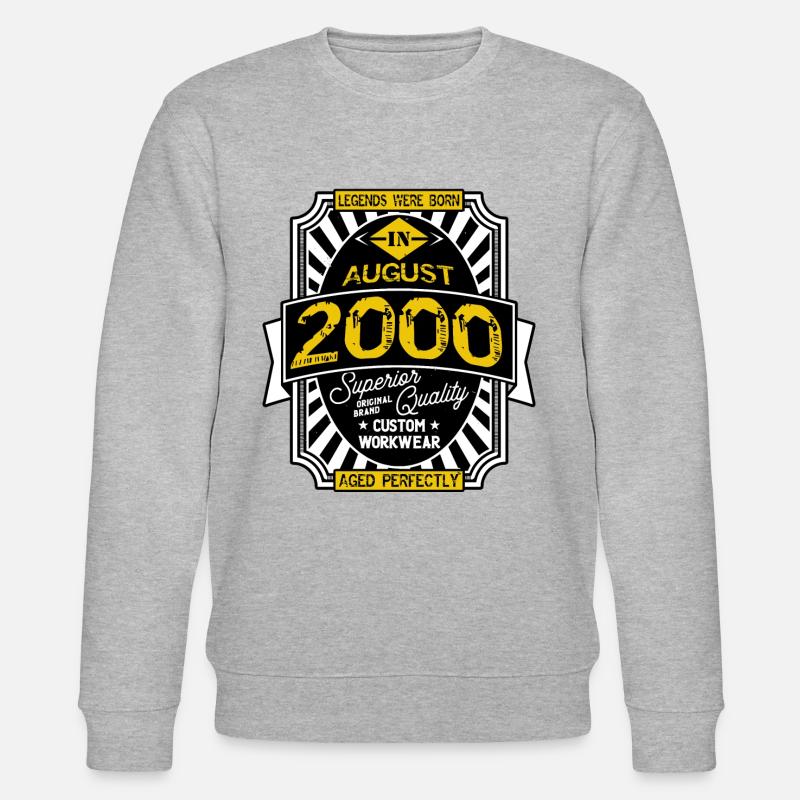 AUGUST 2000 - Stanley/Stella Unisex Bio-Sweatshirt CHANGER  - Grau meliert