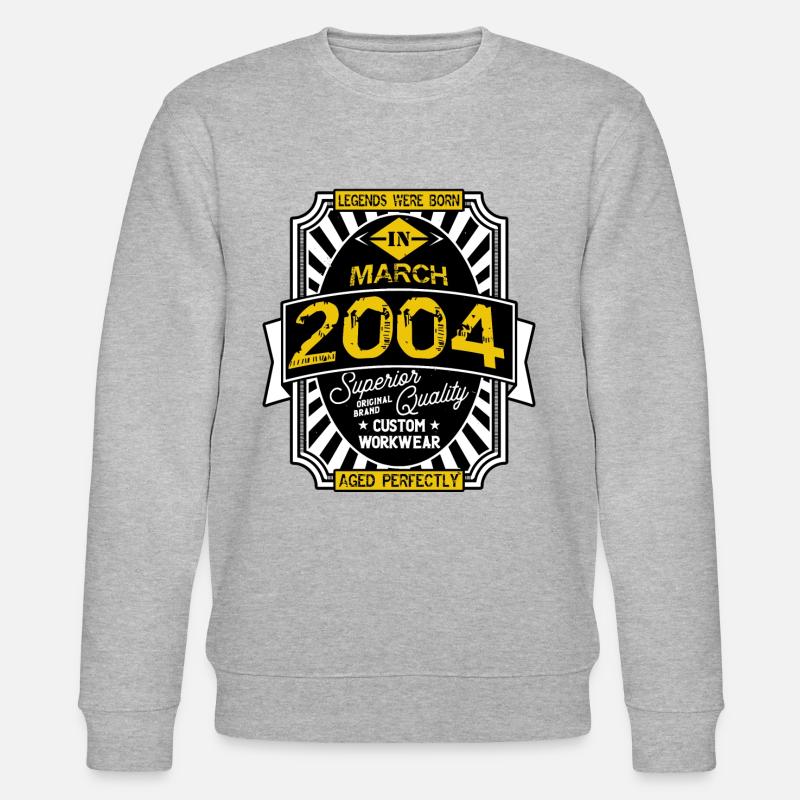 2004 MÄRZ - Stanley/Stella Unisex Bio-Sweatshirt CHANGER  - Grau meliert
