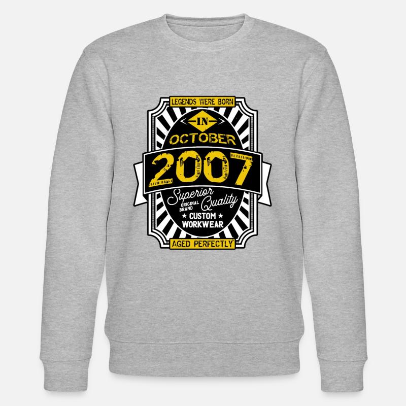 2007 OCTOBER - Sweat bio CHANGER Stanley/Stella Unisexe - gris chiné