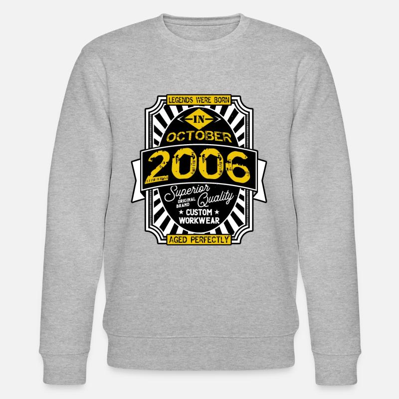 2006 OCTOBER - Sweat bio CHANGER Stanley/Stella Unisexe - gris chiné