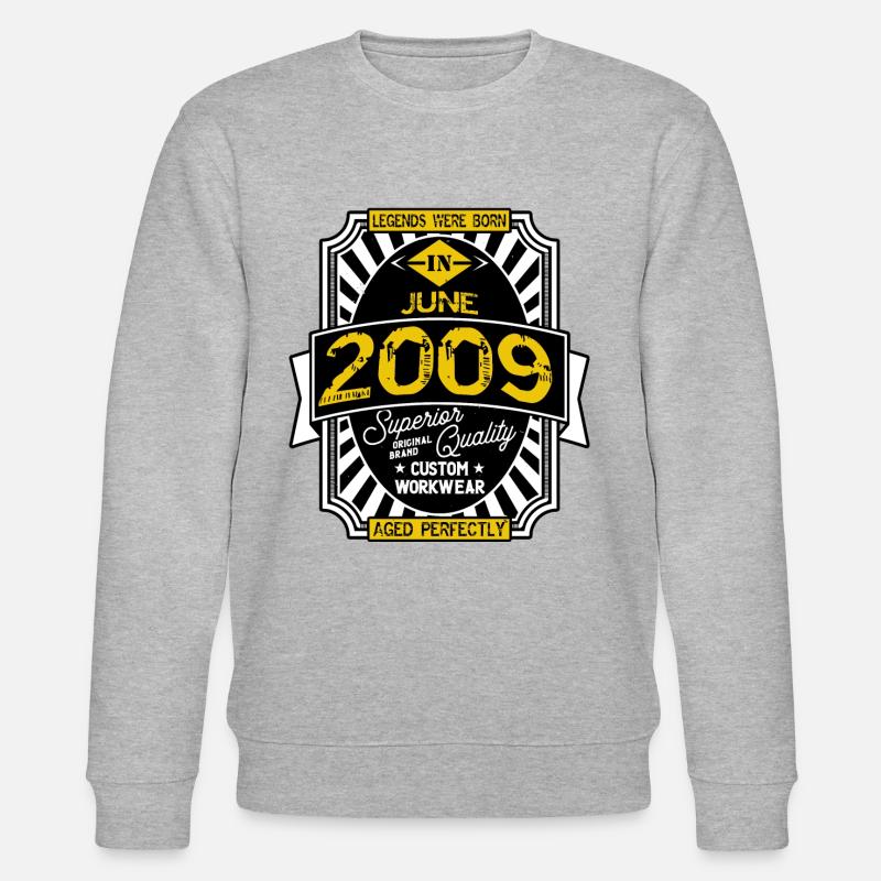 2009 JUNI - Stanley/Stella Unisex Bio-Sweatshirt CHANGER  - Grau meliert