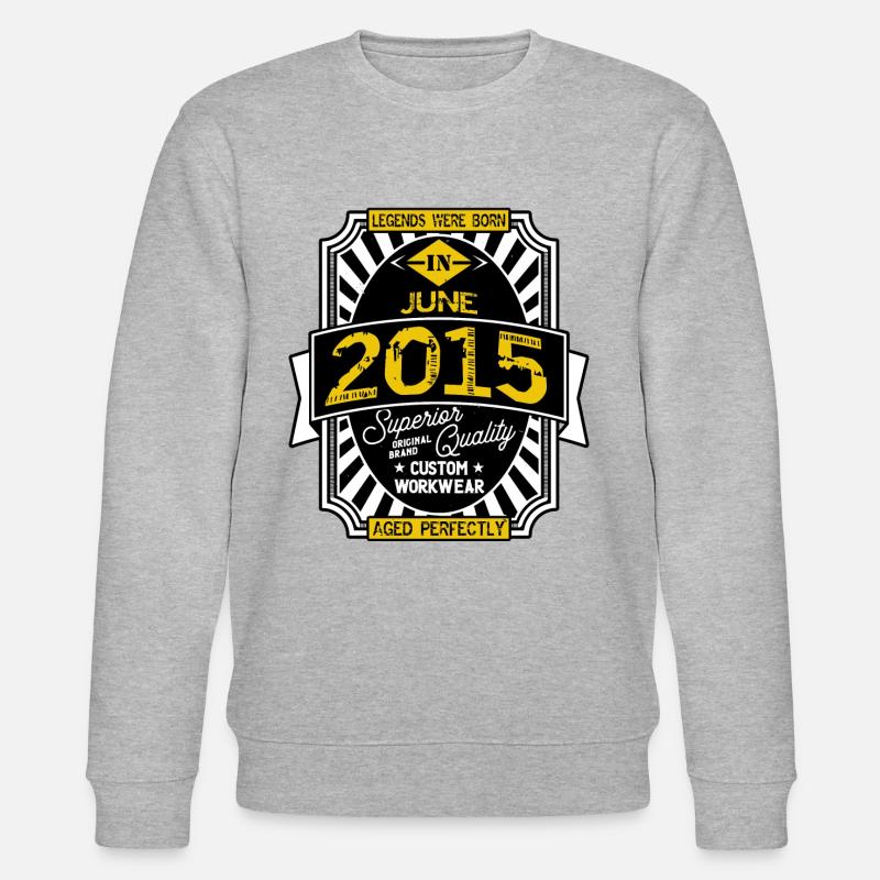2015 JUNI - Stanley/Stella Unisex Bio-Sweatshirt CHANGER  - Grau meliert