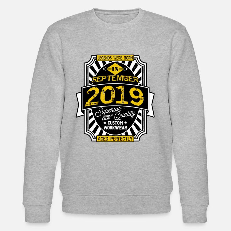 2019 SEPTEMBER - Sweat bio CHANGER Stanley/Stella Unisexe - gris chiné