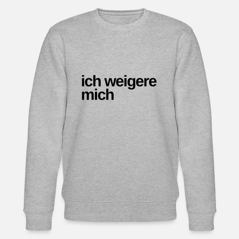 das möchte ich nicht - Stanley/Stella Unisex Bio-Sweatshirt CHANGER  - Grau meliert