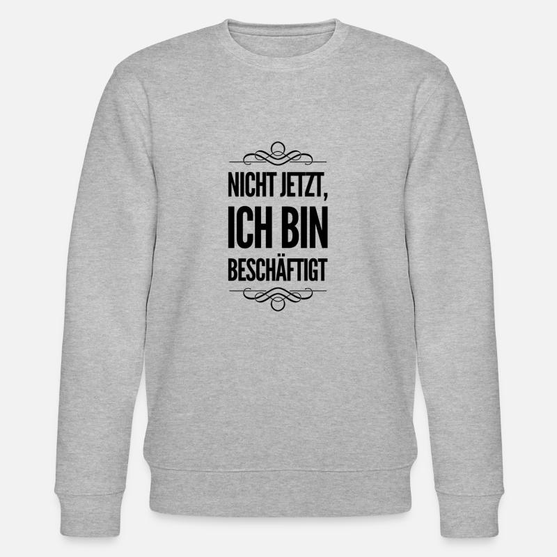 ich habe zu tun - Stanley/Stella Unisex Bio-Sweatshirt CHANGER  - Grau meliert