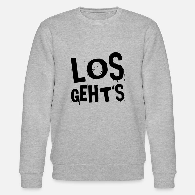 endlich geht es los - Stanley/Stella Unisex Bio-Sweatshirt CHANGER  - Grau meliert