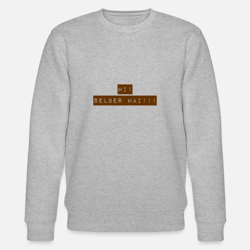 du bist ebenso ein Hai - Stanley/Stella Unisex Bio-Sweatshirt CHANGER - Grau meliert