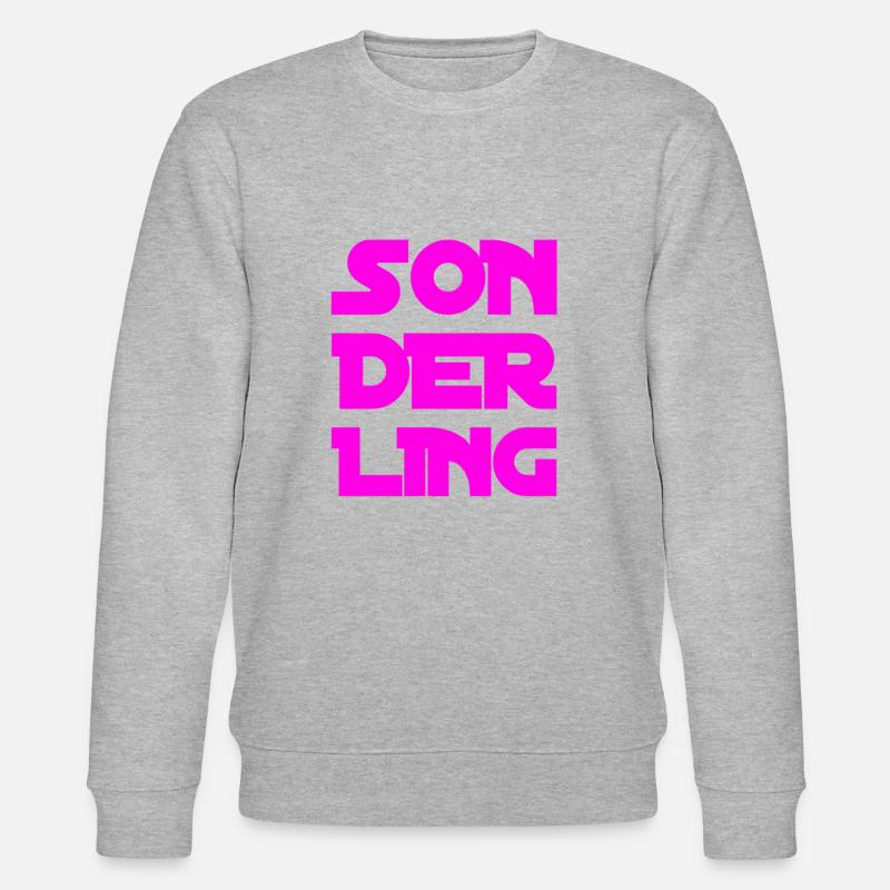 ich bin ein Sonderling - Stanley/Stella Unisex Bio-Sweatshirt CHANGER  - Grau meliert