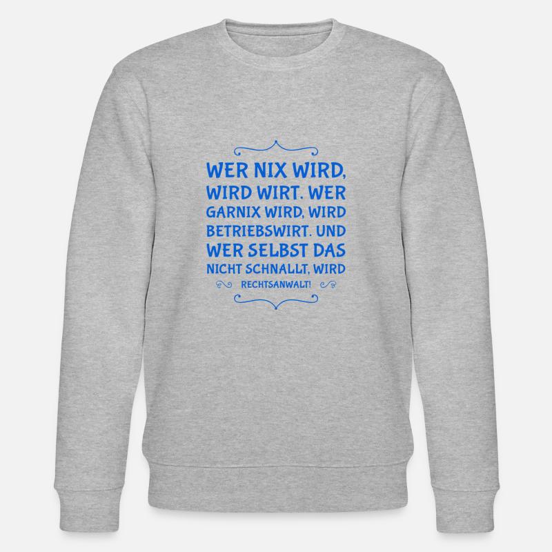 wer nix wird - Stanley/Stella Unisex Bio-Sweatshirt CHANGER  - Grau meliert
