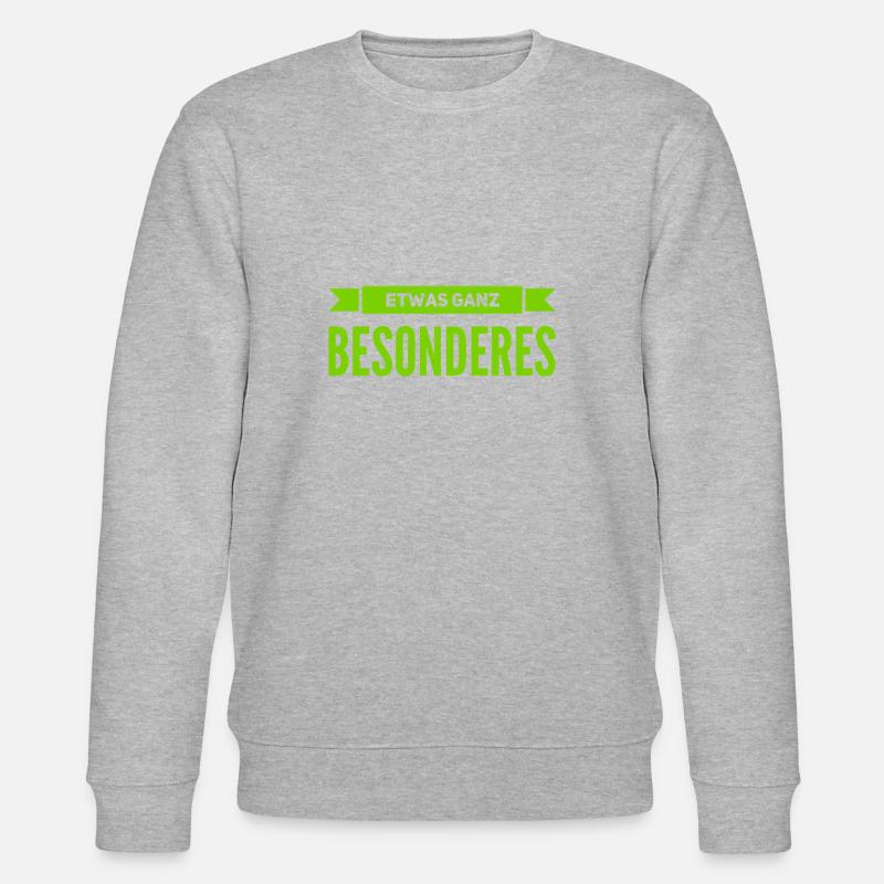 ich bin speziell - Stanley/Stella Unisex Bio-Sweatshirt CHANGER  - Grau meliert