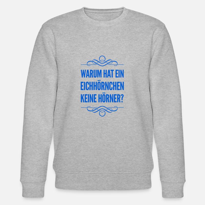 lustiges zu Eichhörnchen - Stanley/Stella Unisex Bio-Sweatshirt CHANGER  - Grau meliert